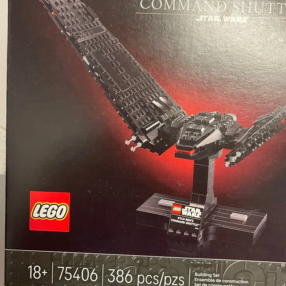 LEGO Star Wars Kylo Ren's Command Shuttle - (75406) 386 Pieces 18+ NIB Sealed